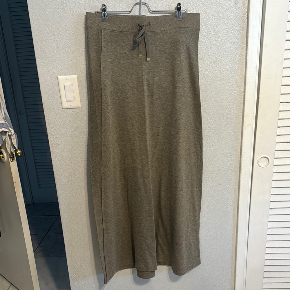 Victoria's Secret Green Maxi Pencil Skirt Tie Front Casual